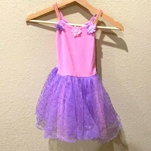 Pink and Lavender glitter sundress/fairy dress/costume